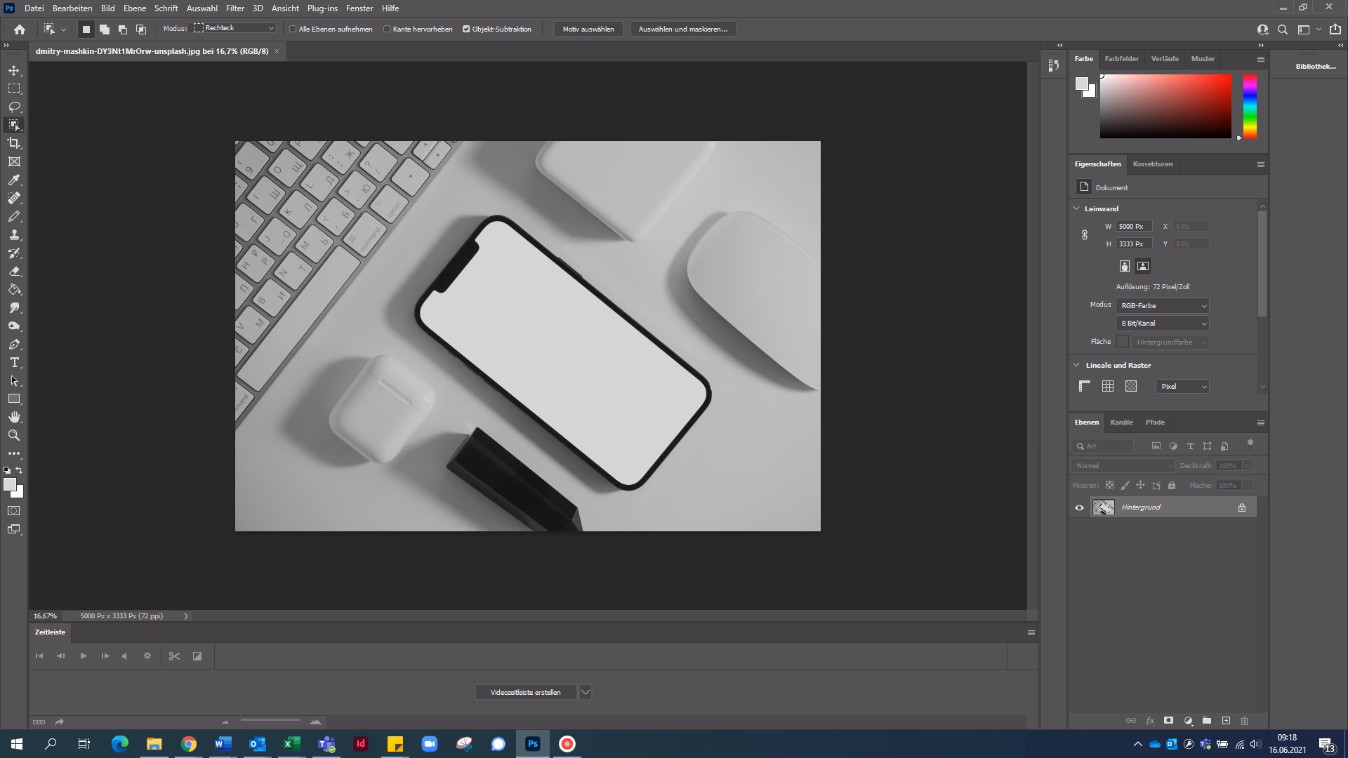 Was heißt Mockup auf Deutsch?