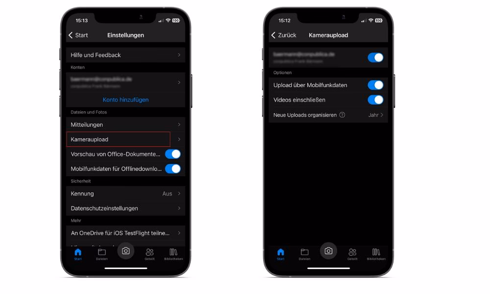 Wie kann ich den Speicherort von OneDrive ändern?