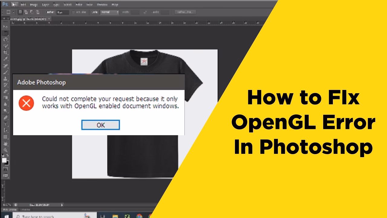 Does Photoshop need OpenGL?