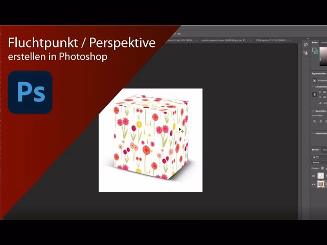 Wie schalte ich das Perspektivraster in Photoshop ein?