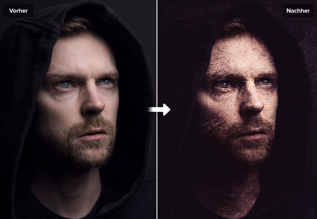 Welcher Filter lässt ein Bild wie ein Gemälde erscheinen?