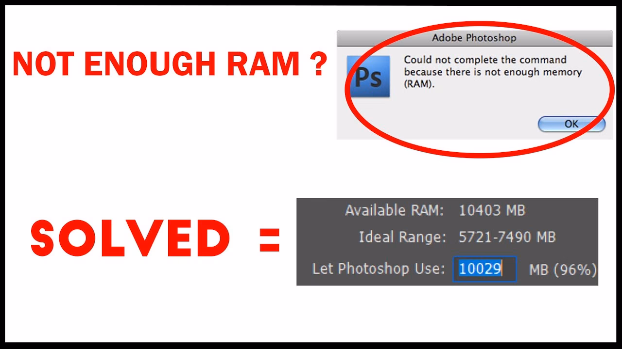 Wie gebe ich RAM für Photoshop frei?