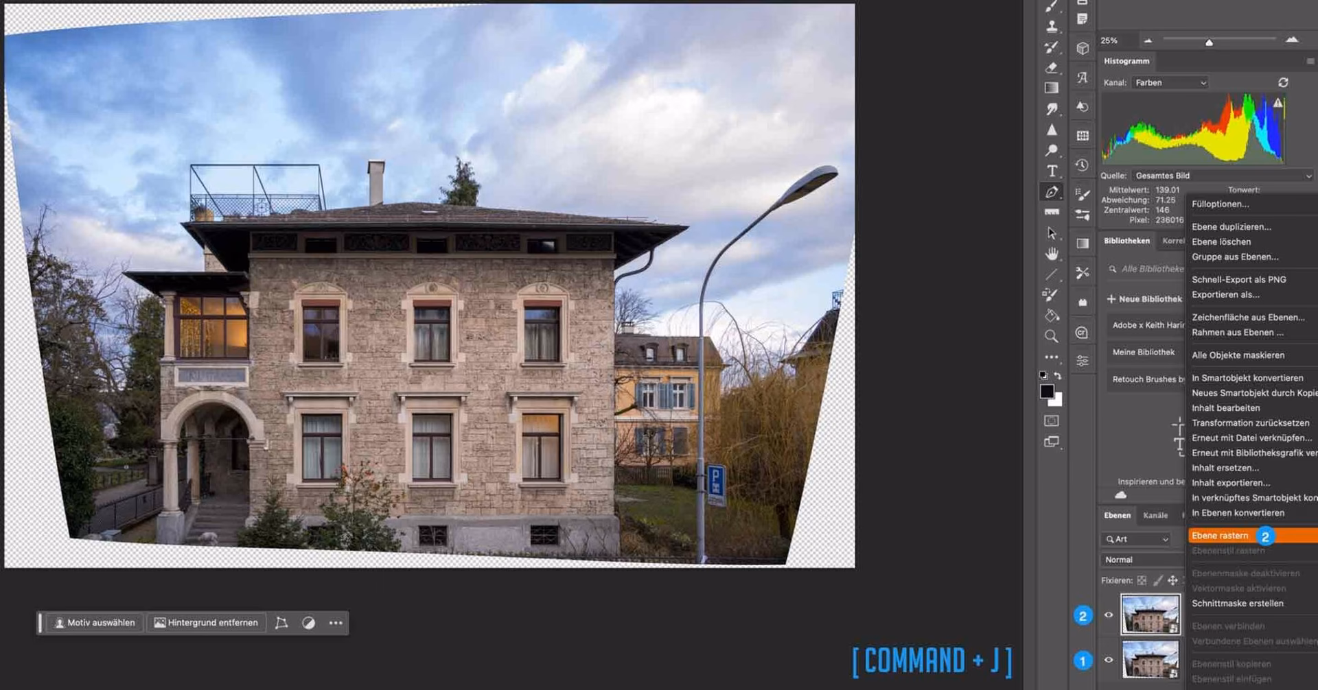 Was bedeutet „ausgewählter Bereich ist leer“ in Photopea?
