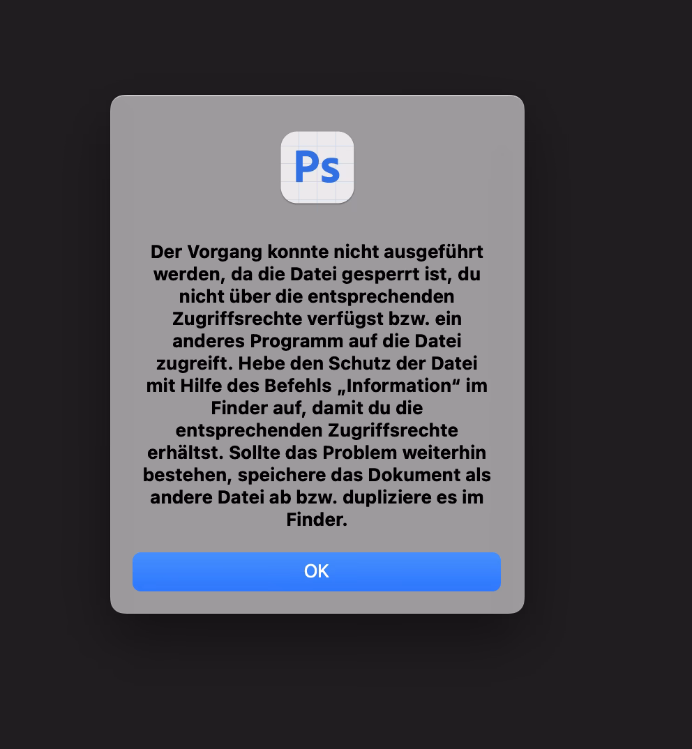 Wie entsperre ich eine Datei in Photoshop?