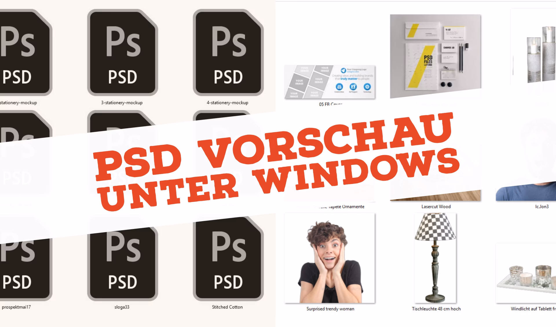 Wie kann ich PSD-Dateien im Explorer anzeigen?