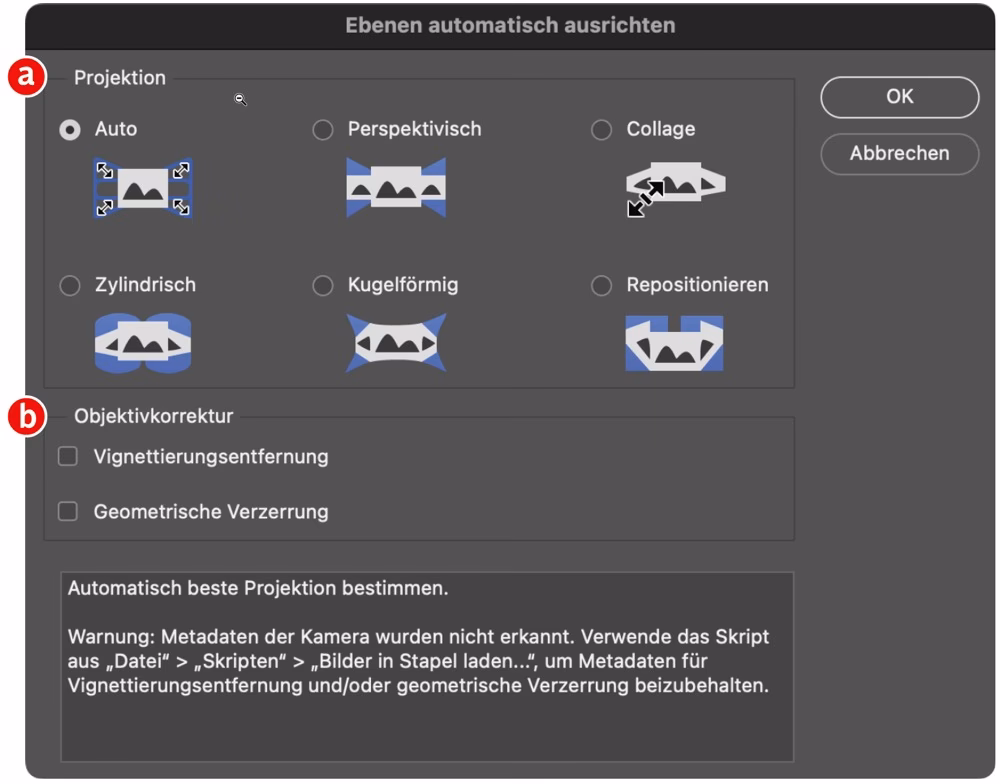 Wie zentriere ich Ebenen in Photoshop?