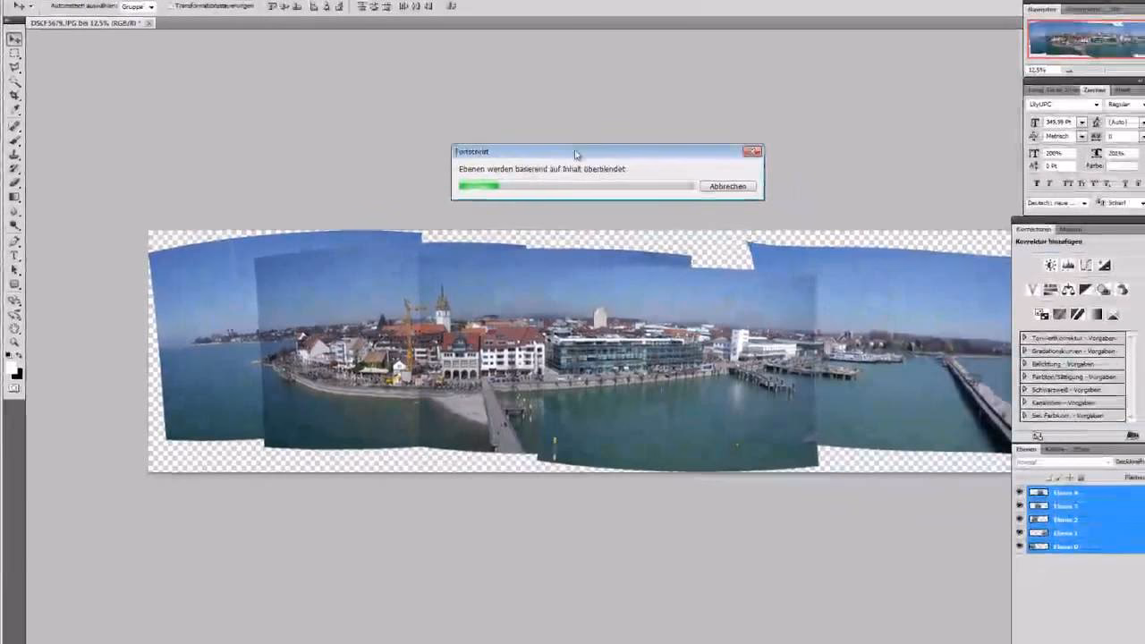 Kann Photoshop ein Panorama erstellen?