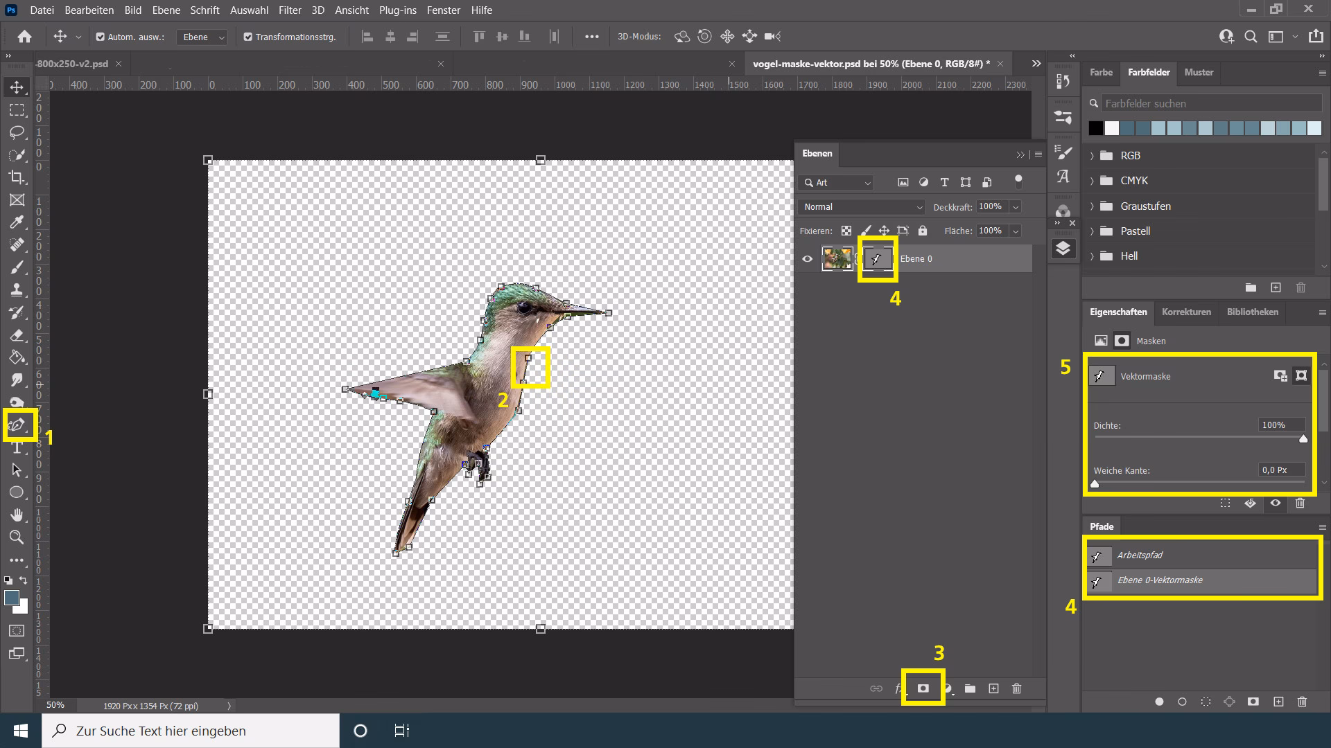 Wie schalte ich die Transparenz in Photoshop aus?