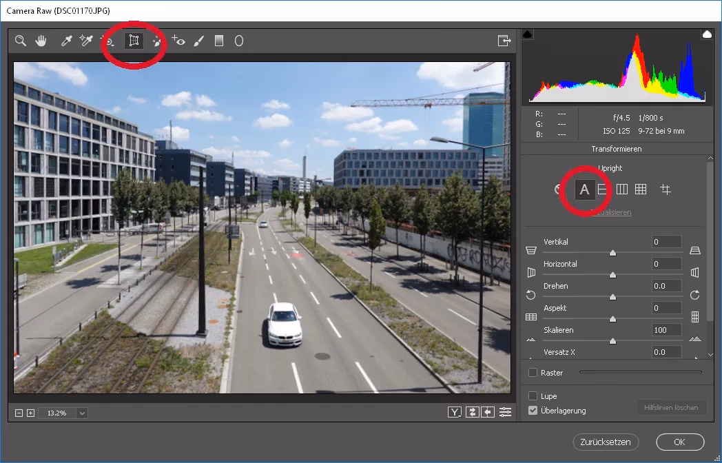 Wie schneidet man die Ränder eines Bildes in Photoshop ab?