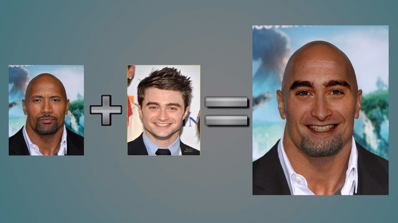 Wie lässt sich in Photoshop ein Gesicht mit einem anderen Gesicht verschmelzen?