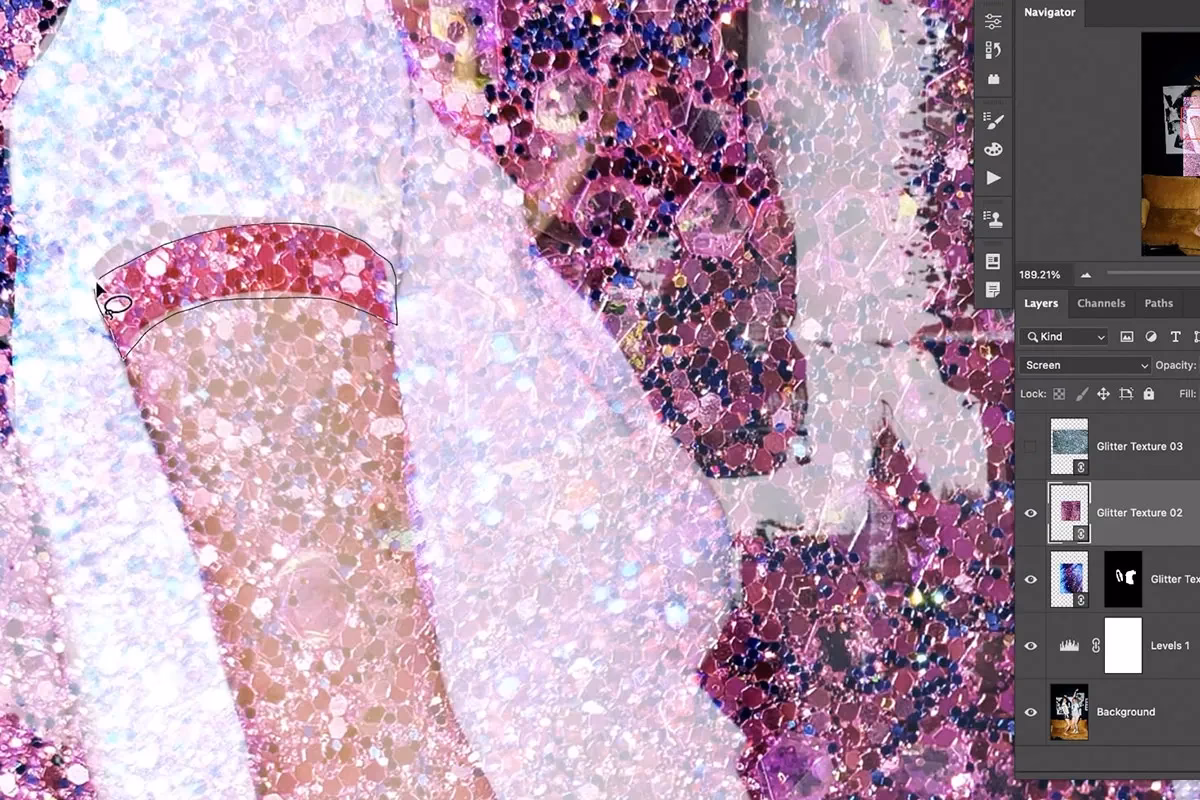 Wie lässt man etwas in Photoshop glitzern?