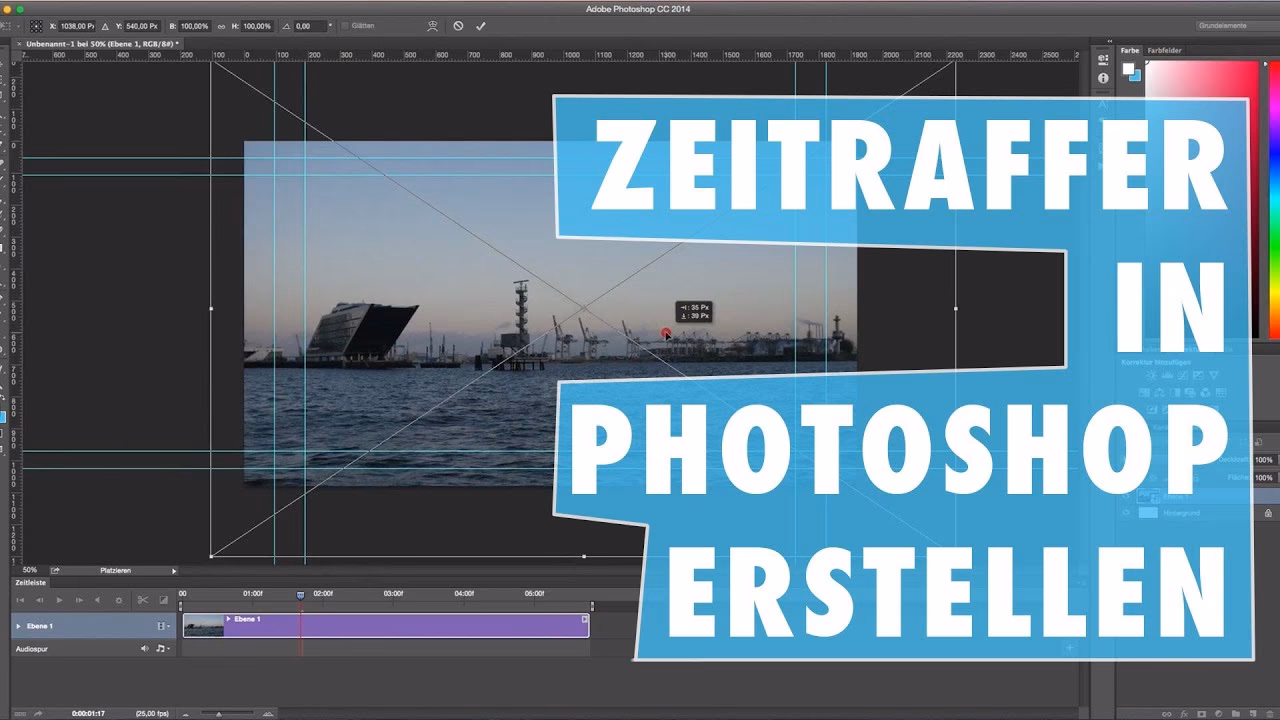 Wie stelle ich die Zeitleistendauer in Photoshop ein?