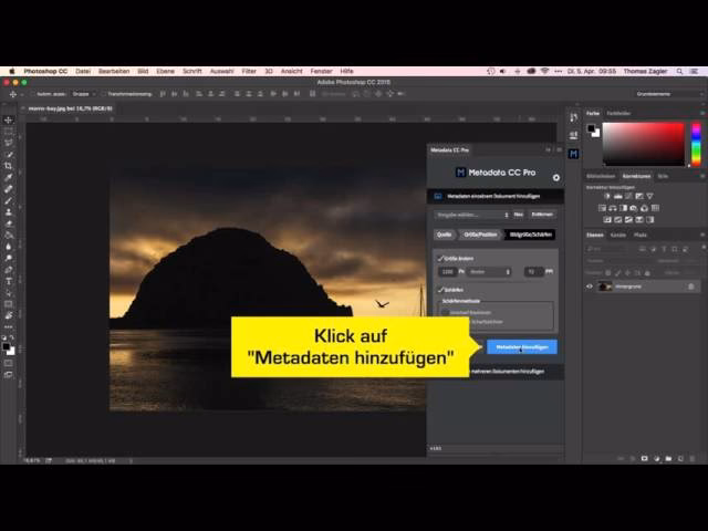 Wie kann ich Metadaten von Bildern bearbeiten?