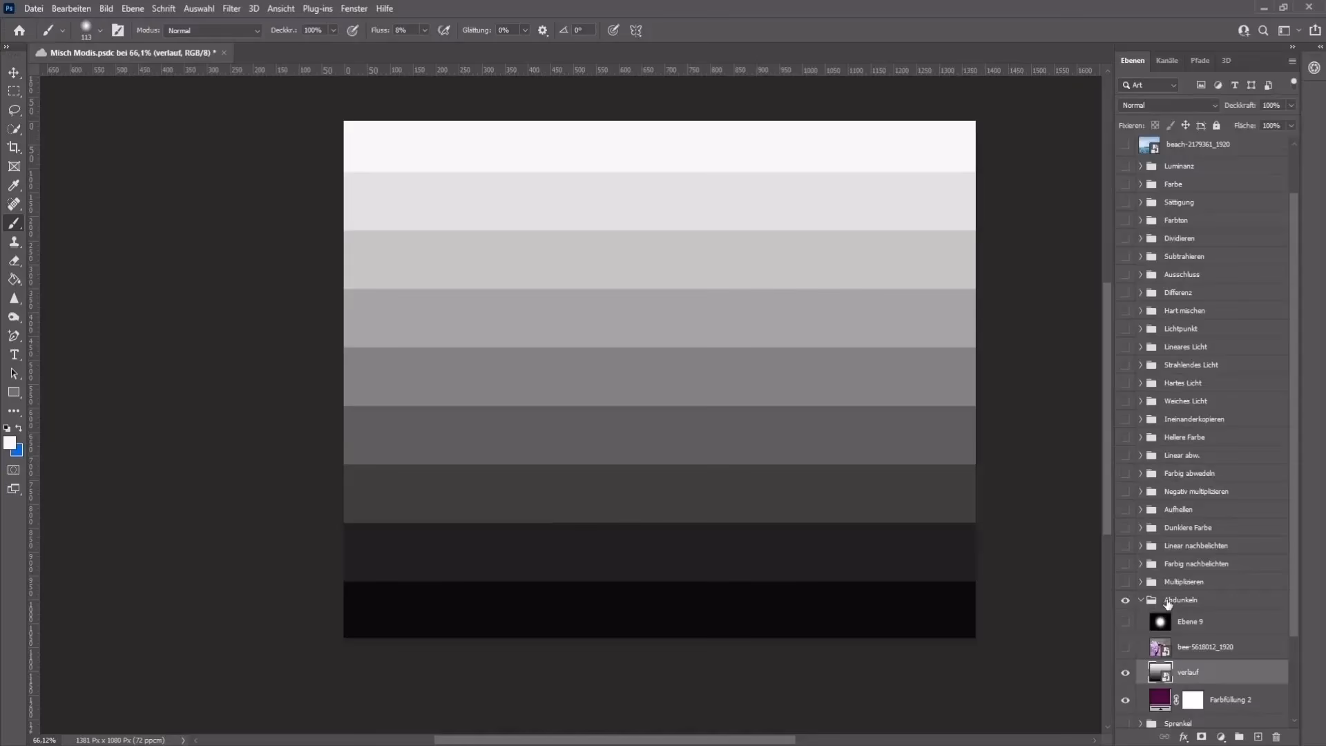 What is the difference between darken and Multiply?