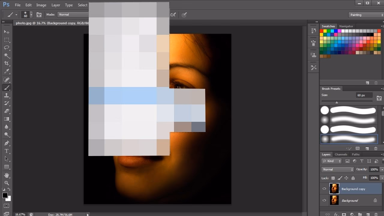 Gibt es in Photoshop einen Pixelpinsel?