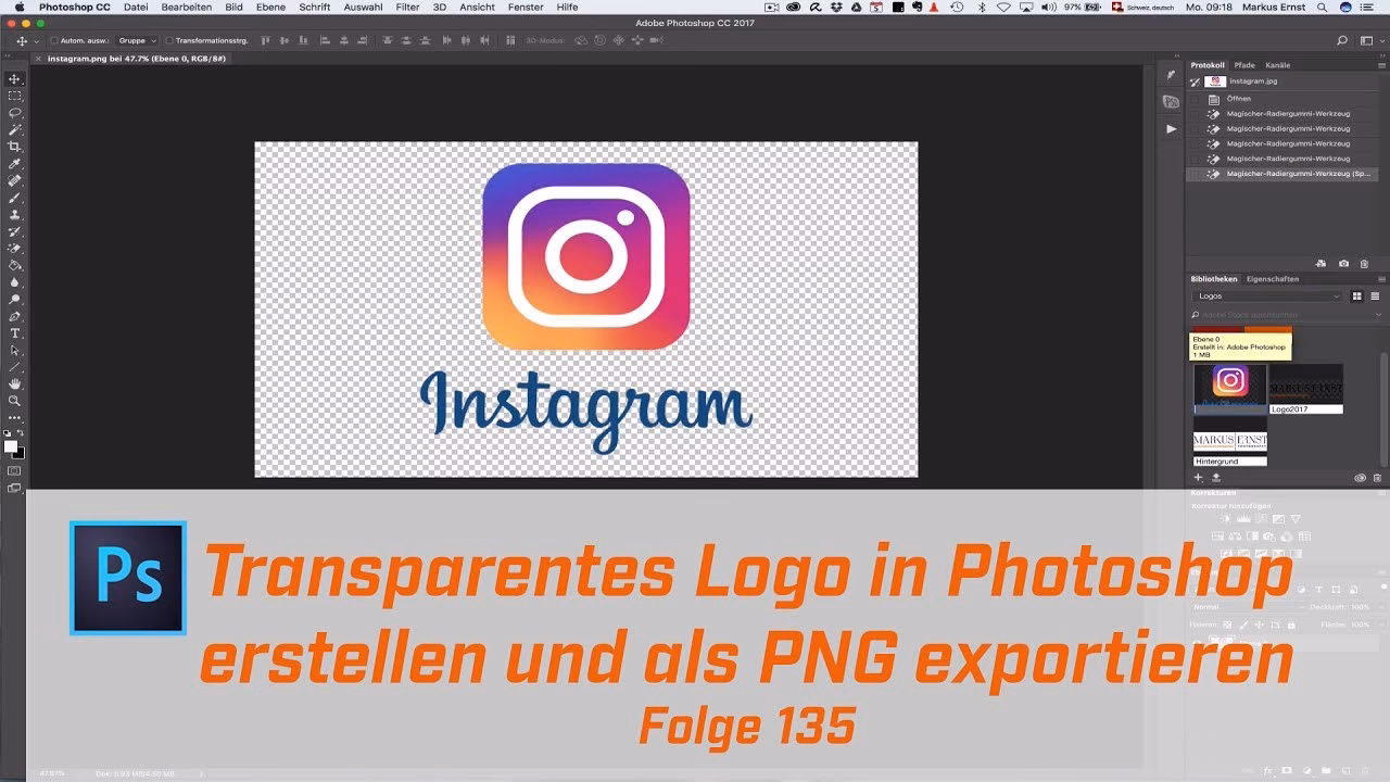 Wie erstelle ich PNG in Photoshop?