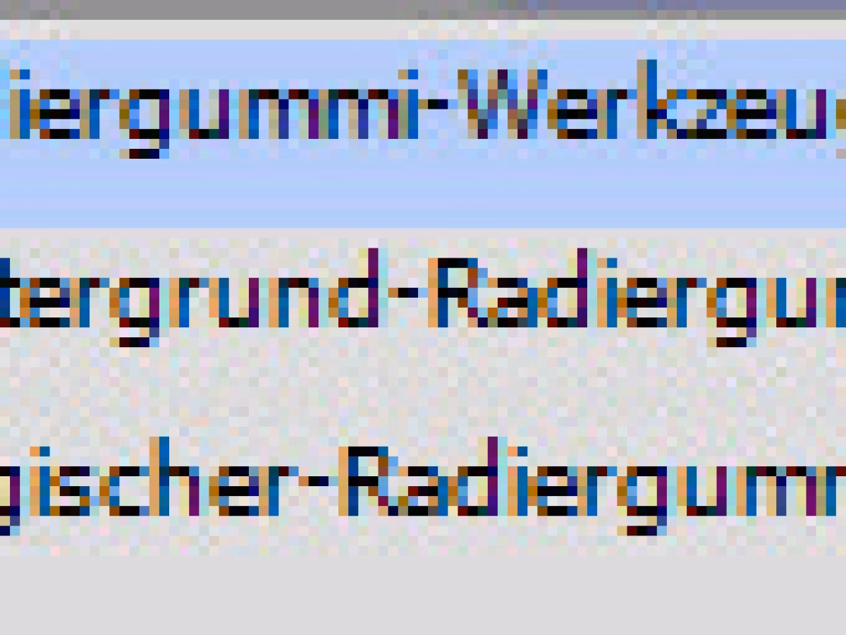 Wie schaltet man den Radiergummi in Photoshop um?