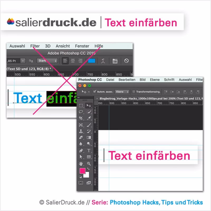Wie bearbeite ich ein Rechteck in Photoshop?