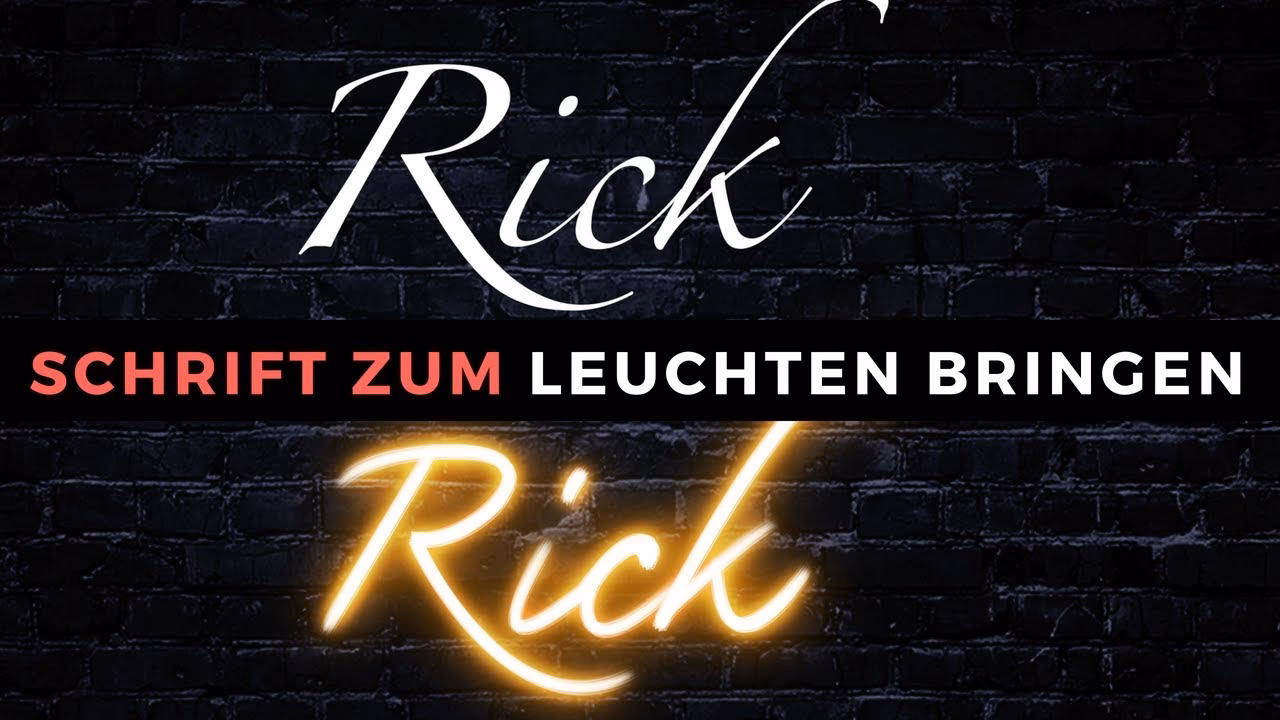 Wie erstelle ich in Photoshop einen leuchtenden Text?