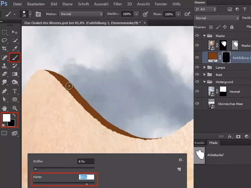 Wie erstelle ich in Photoshop eine Tiefenschärfeunschärfe?