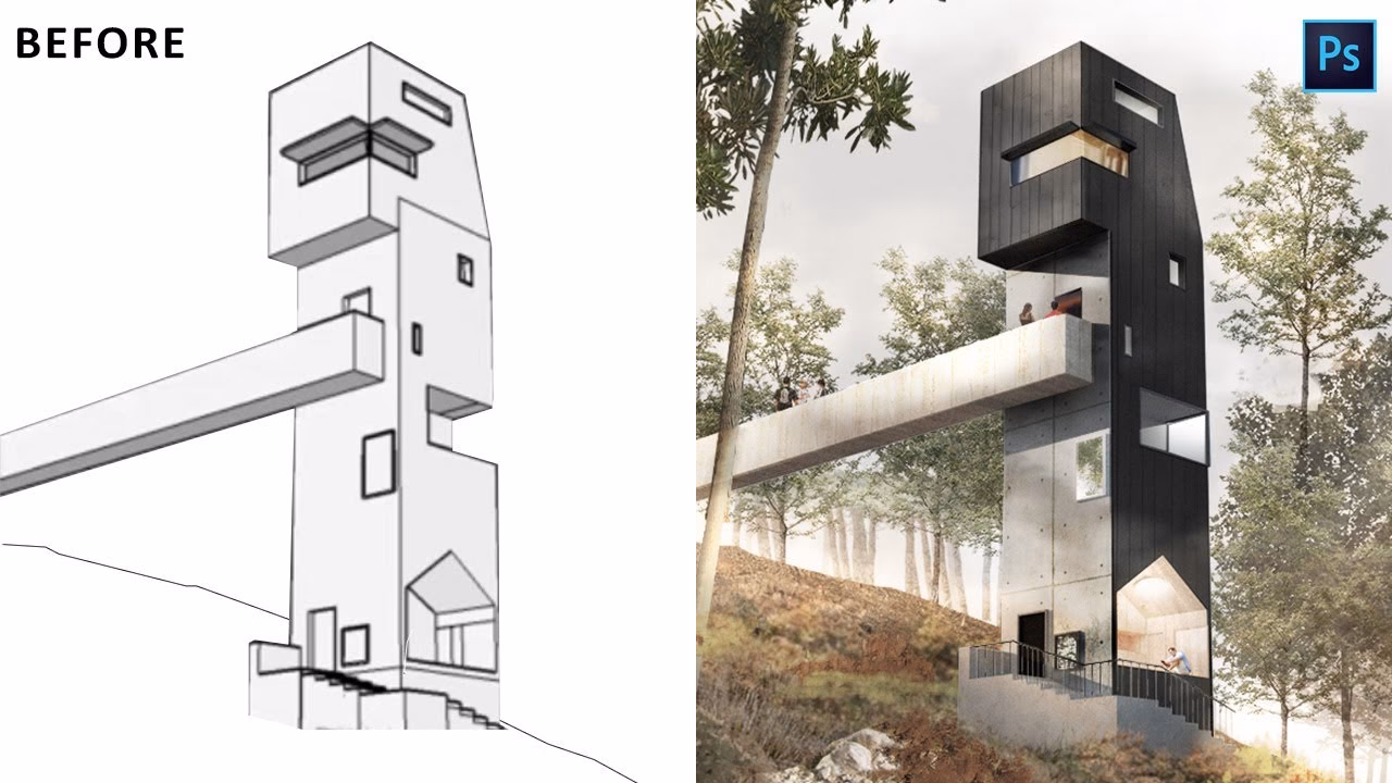 Wie wird Photoshop in der Architektur eingesetzt?