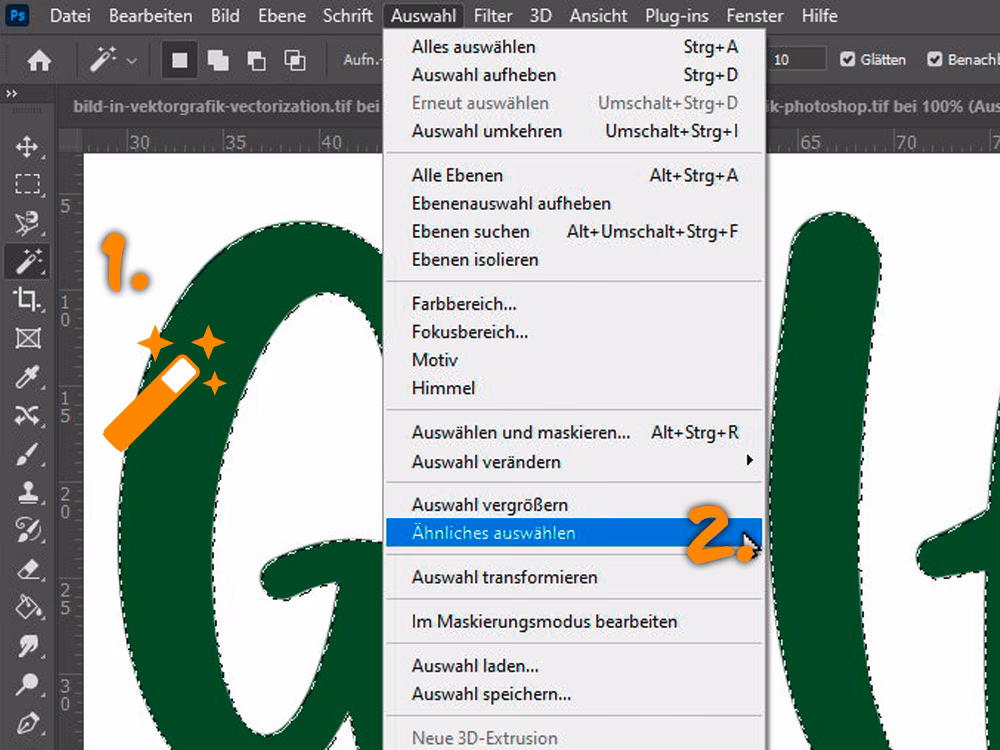 Wie füge ich einen Vektor in Photoshop ein?