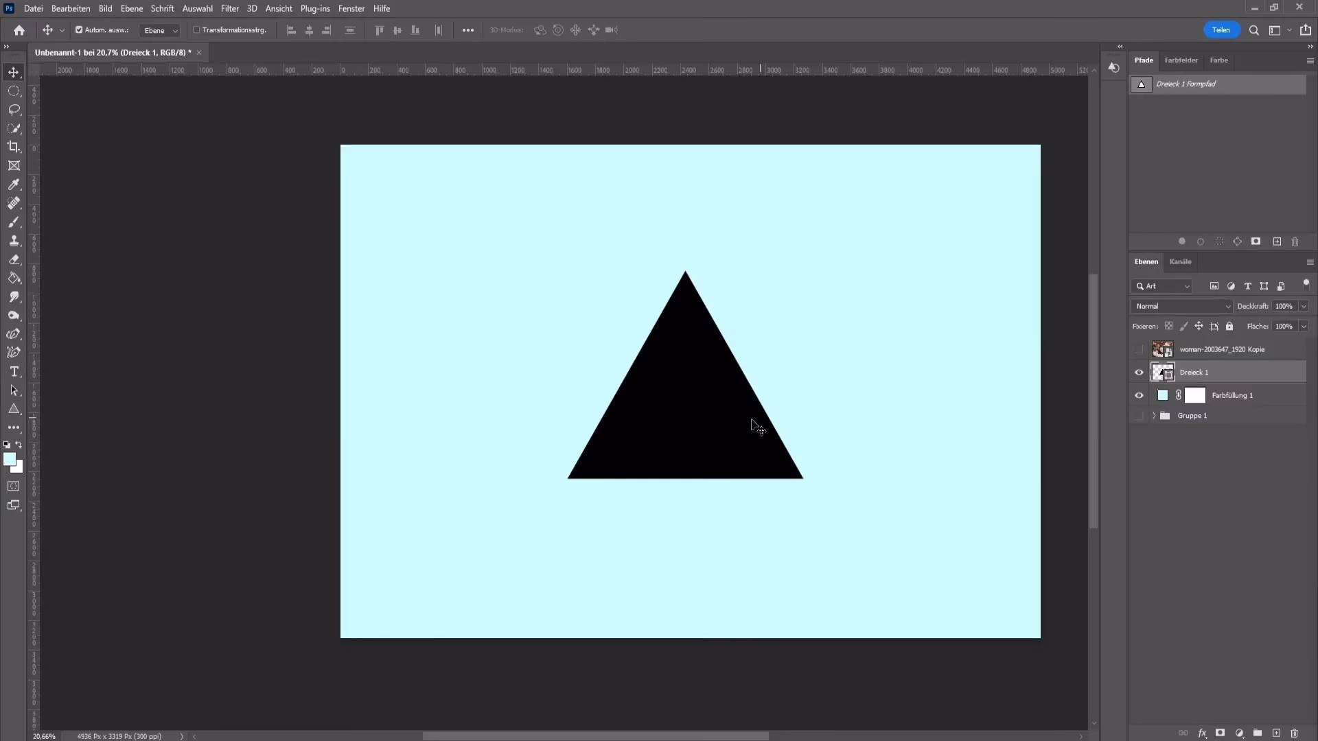 Wie ändere ich die Kastenform in Photoshop?
