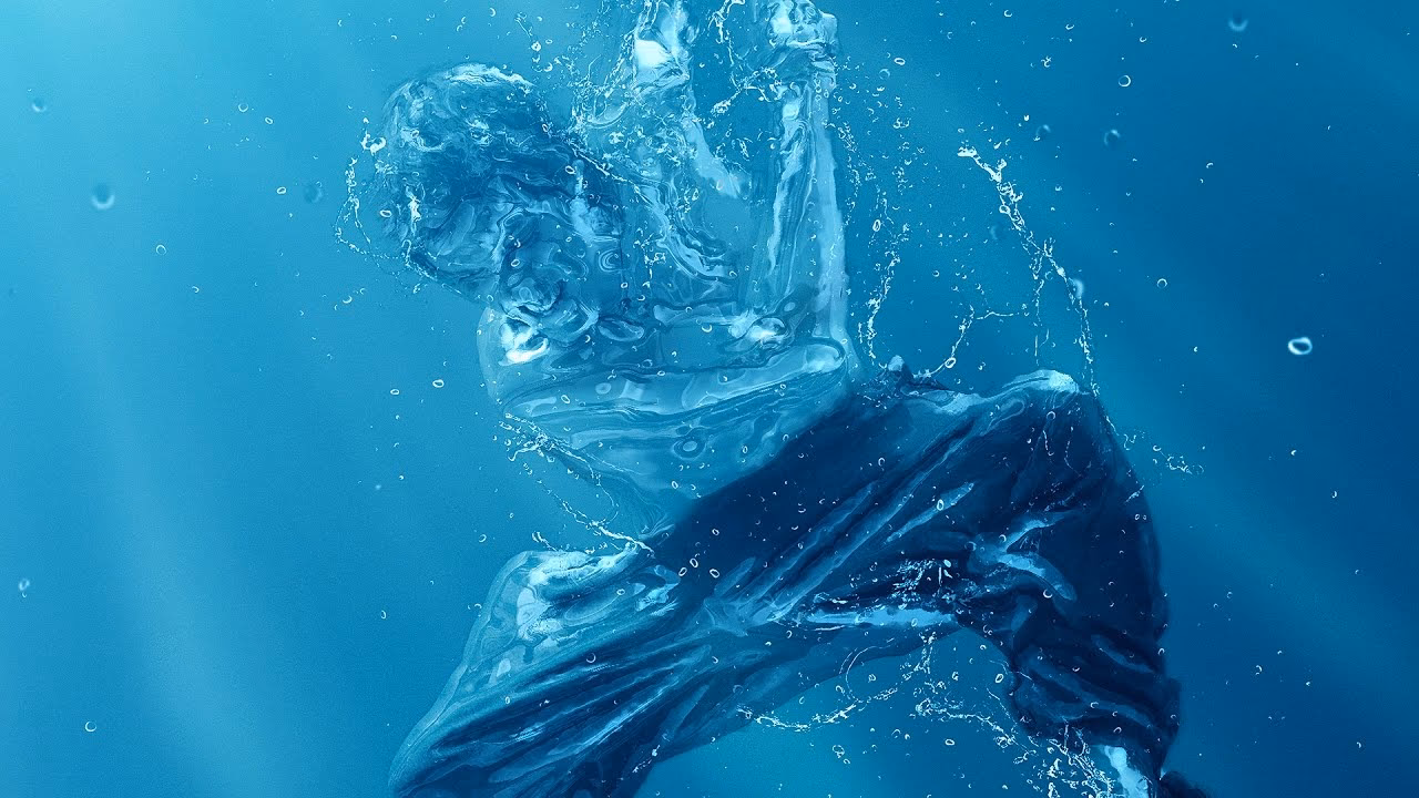 Wie fügt man in Photoshop Wasser hinzu?