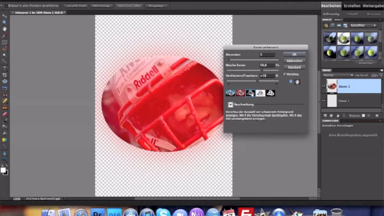Wie erstelle ich in Photoshop einen Weichzeichnereffekt?