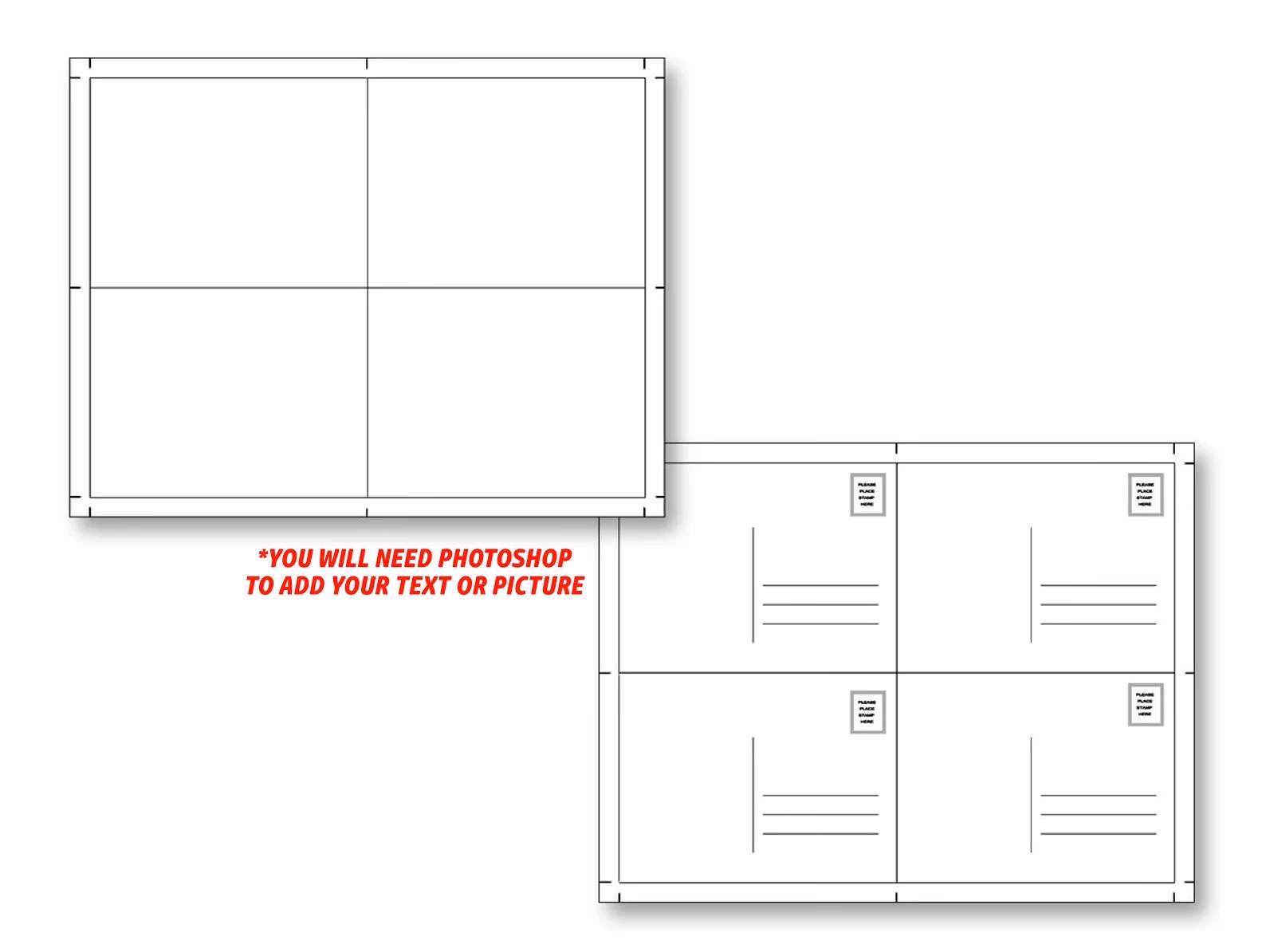 Was ist das Standardformat für Postkarten?