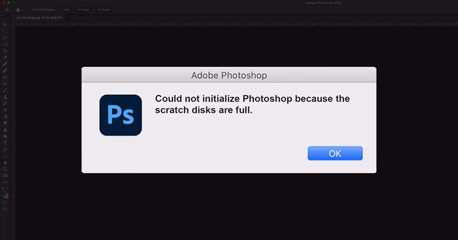 Comment faire quand les disques de travail sont saturés dans Photoshop ?
