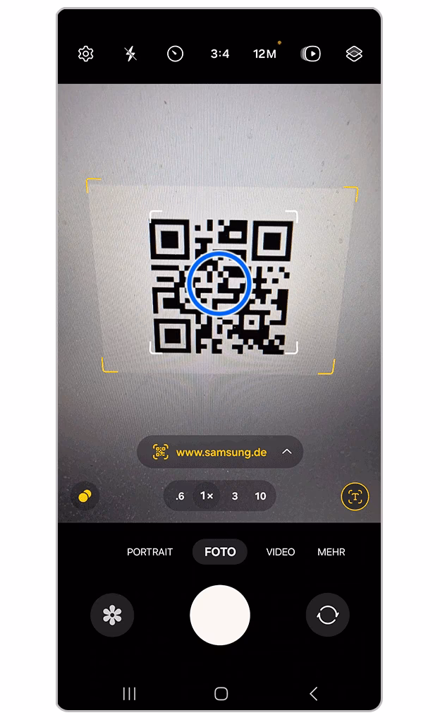 Kann ich mit der Kamera meines Telefons einen QR-Code scannen?