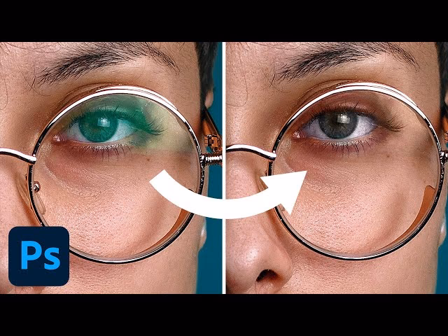 Can you take glare off glasses in Photoshop?