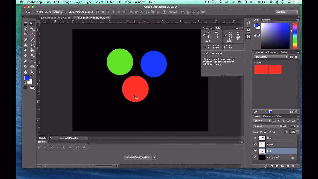 How to change Photoshop from CMYK to RGB?