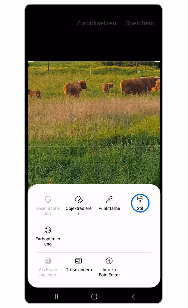Wie heißt das Bildbearbeitungsprogramm von Samsung?