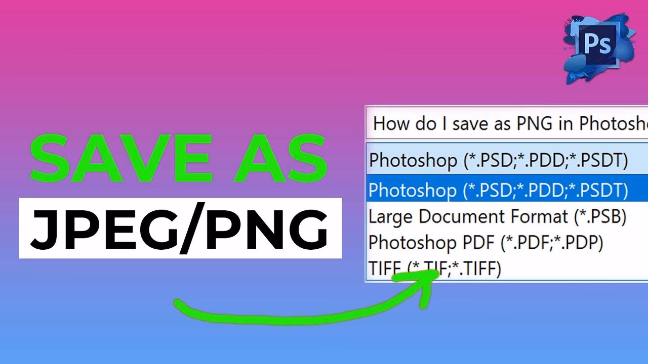 How do I save a Photoshop layer as a PNG?
