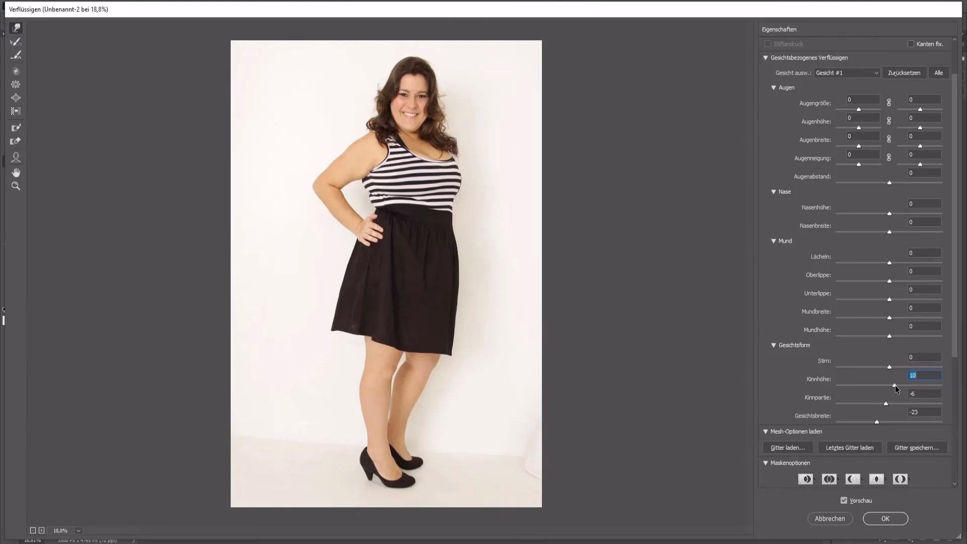 Kann man sich in Photoshop schlanker machen?