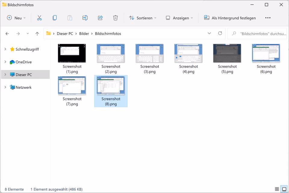 Welche Tastenkombi für Snipping Tool?