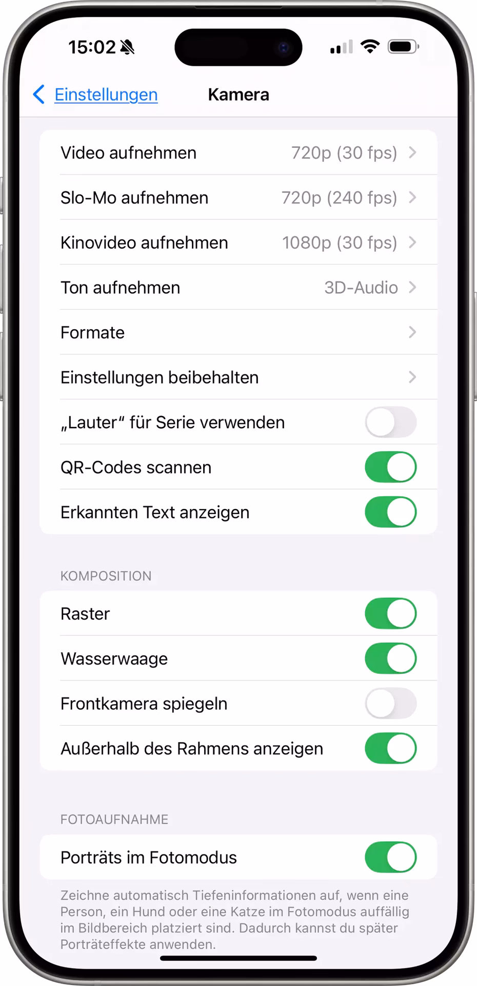 Wie bekomme ich das Selfie weg?