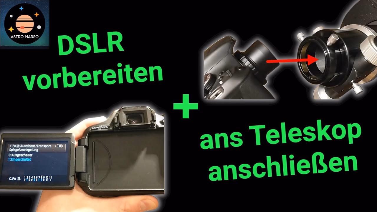 Wie fotografiert man Planeten mit einer DSLR und einem Teleskop?