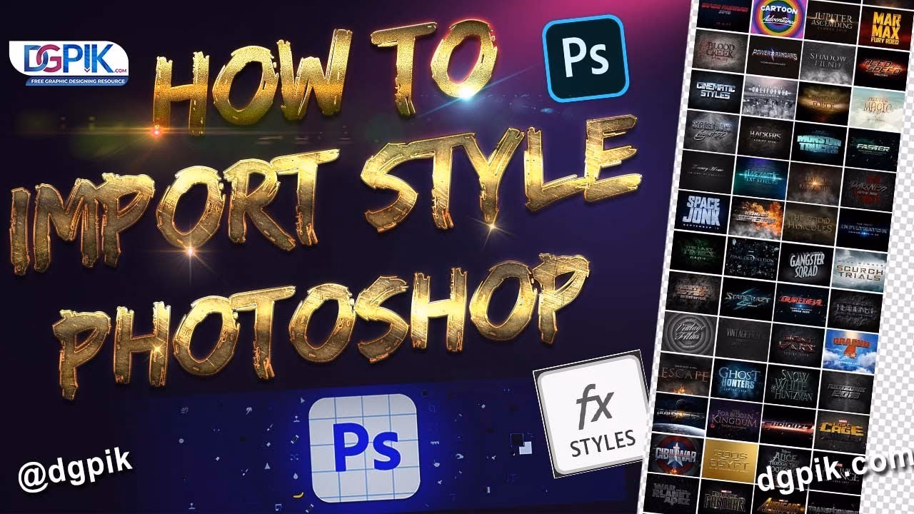 Wie füge ich Stile in Photoshop hinzu?