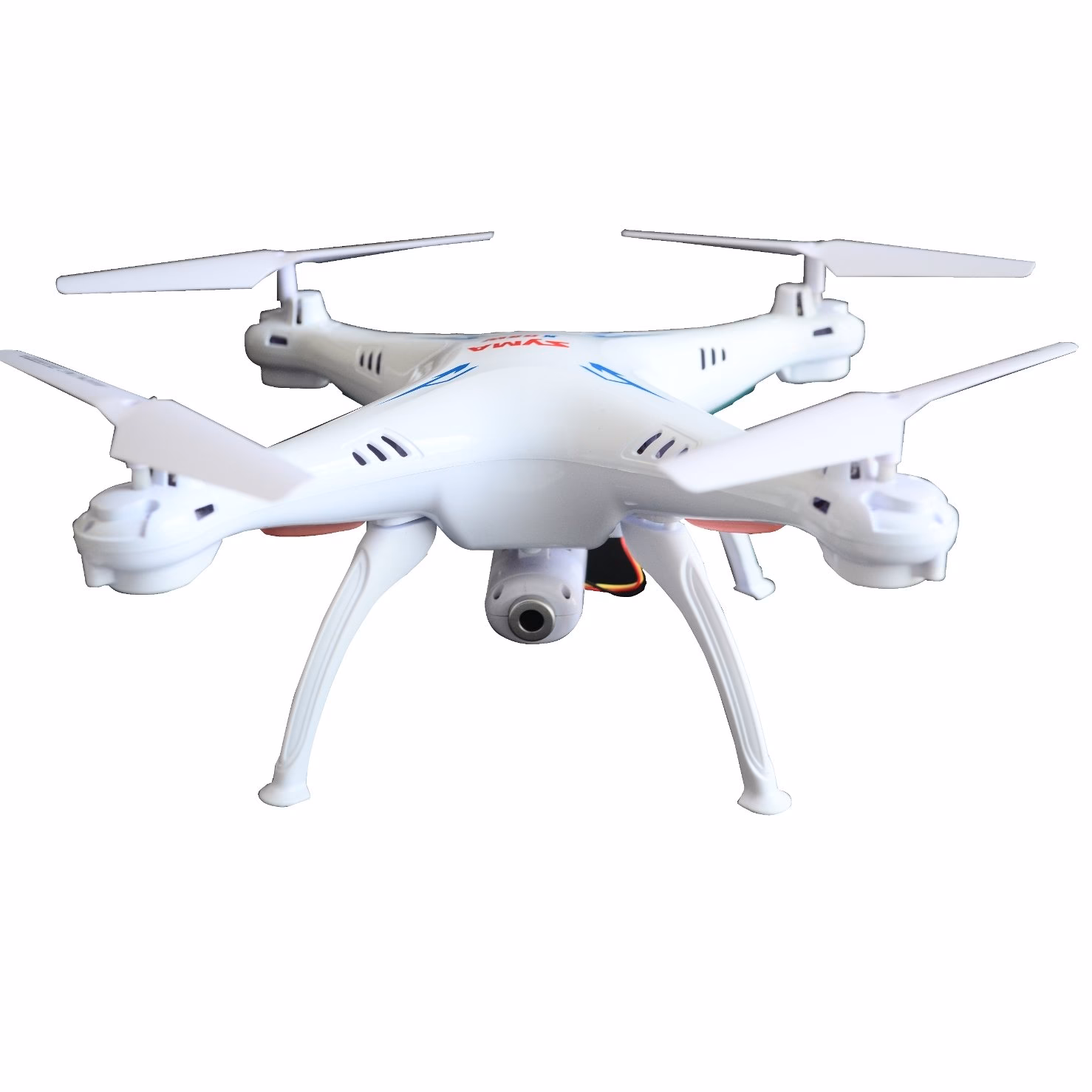 What is the range of the Syma X5C drone?