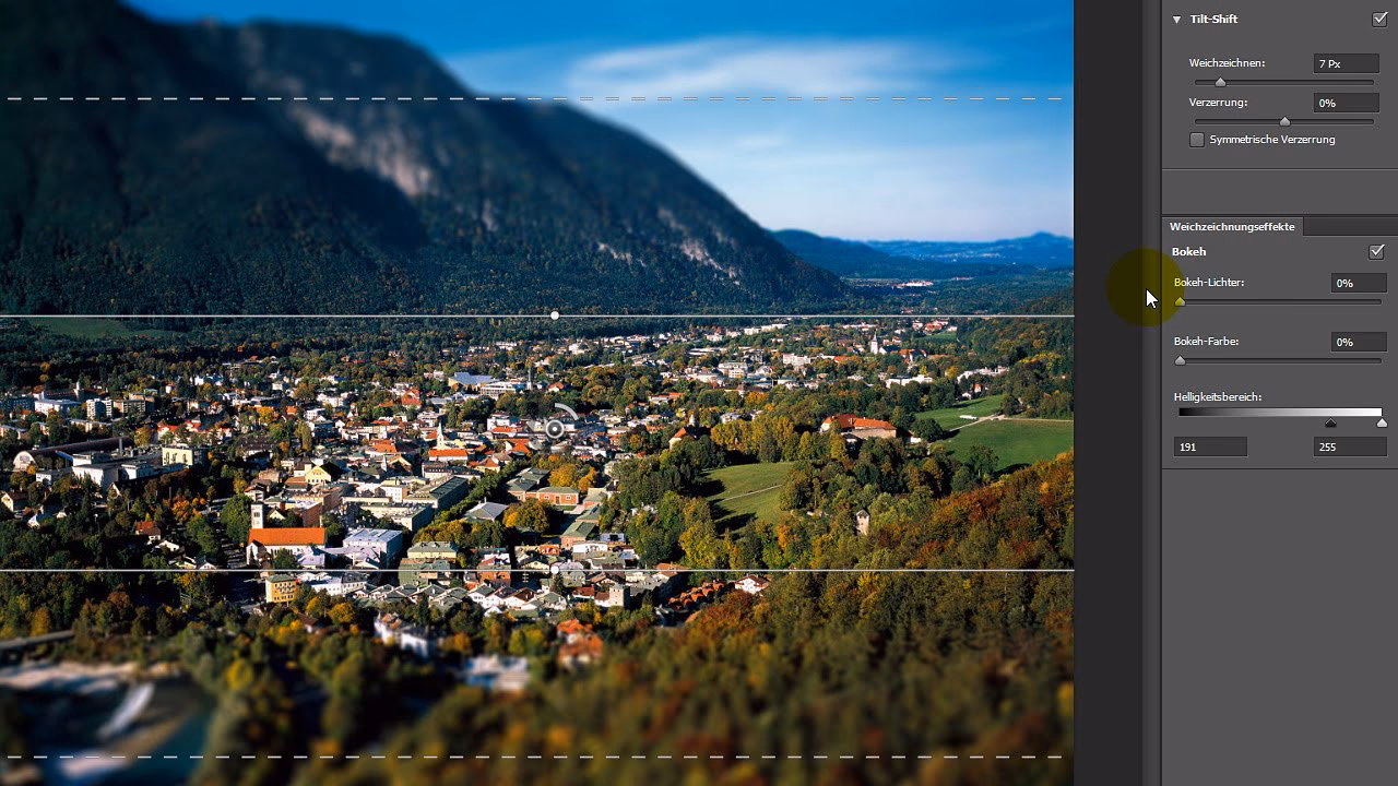 Wie funktioniert die Tilt-Shift-Funktion in Photoshop?