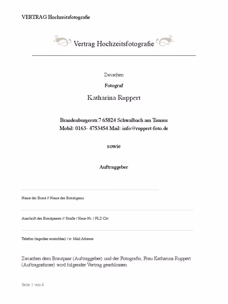 Ist ein fotografierter Vertrag gültig?