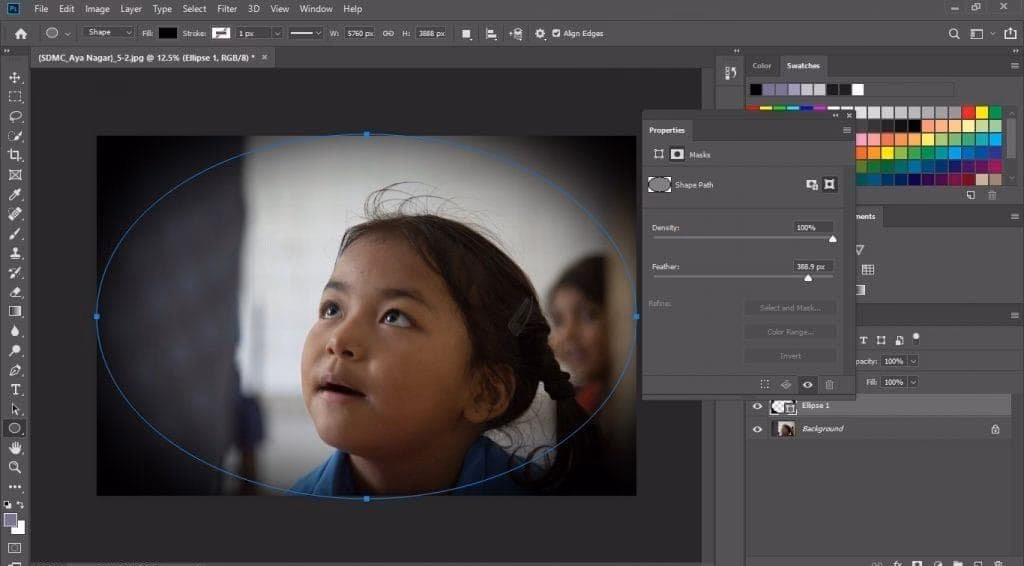 Wie füge ich in Photoshop eine Vignettierung hinzu?