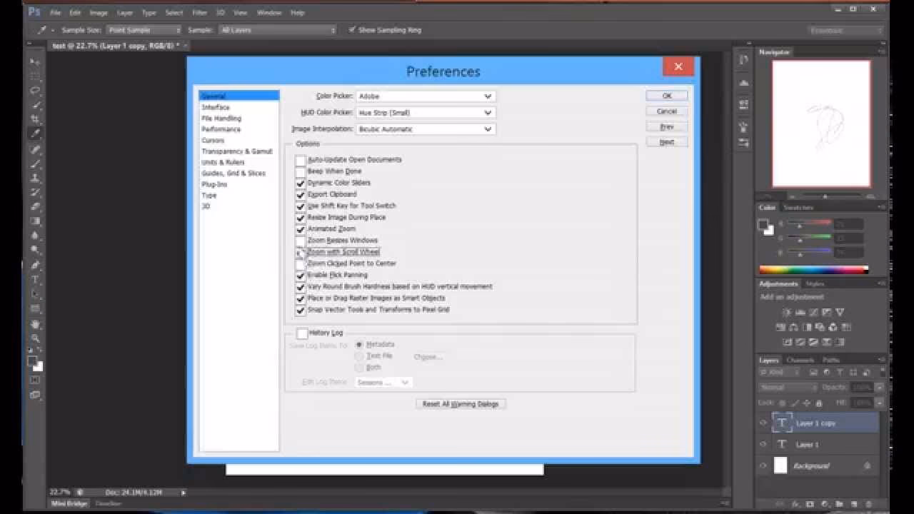 Wie zoome ich bei Wacom hinein und heraus?