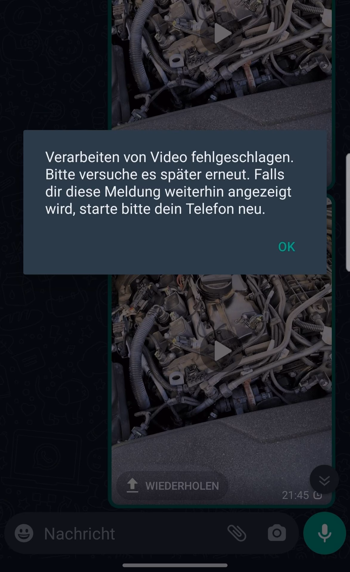 Warum funktioniert die Videofunktion bei WhatsApp nicht mehr?