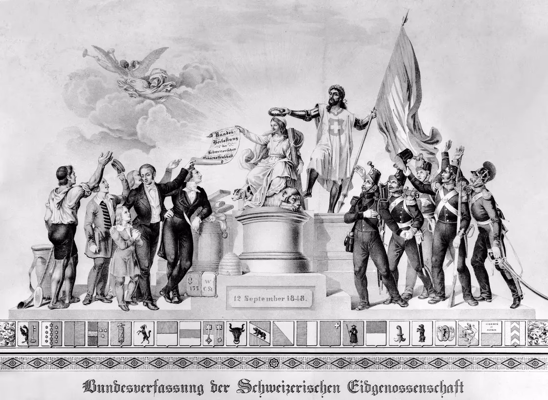 Welche Neuerungen brachte die Bundesverfassung der Schweiz?