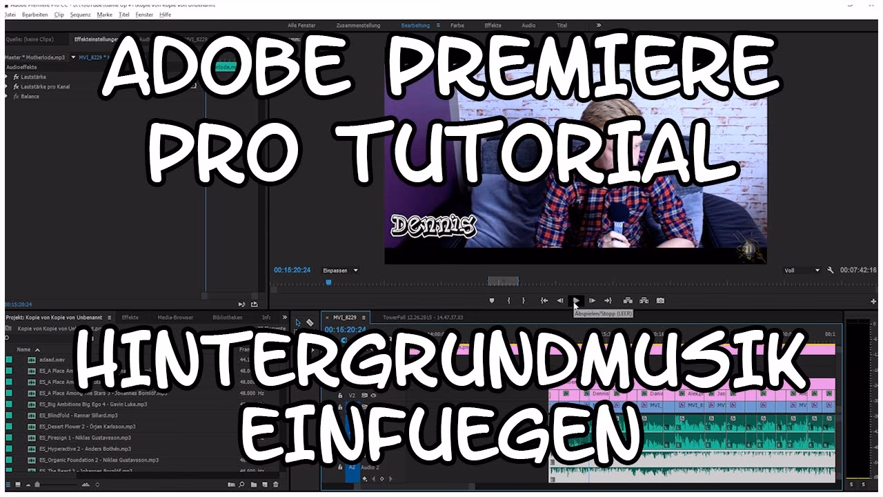 Kann man Musik von YouTube zu Premiere Pro hinzufügen?