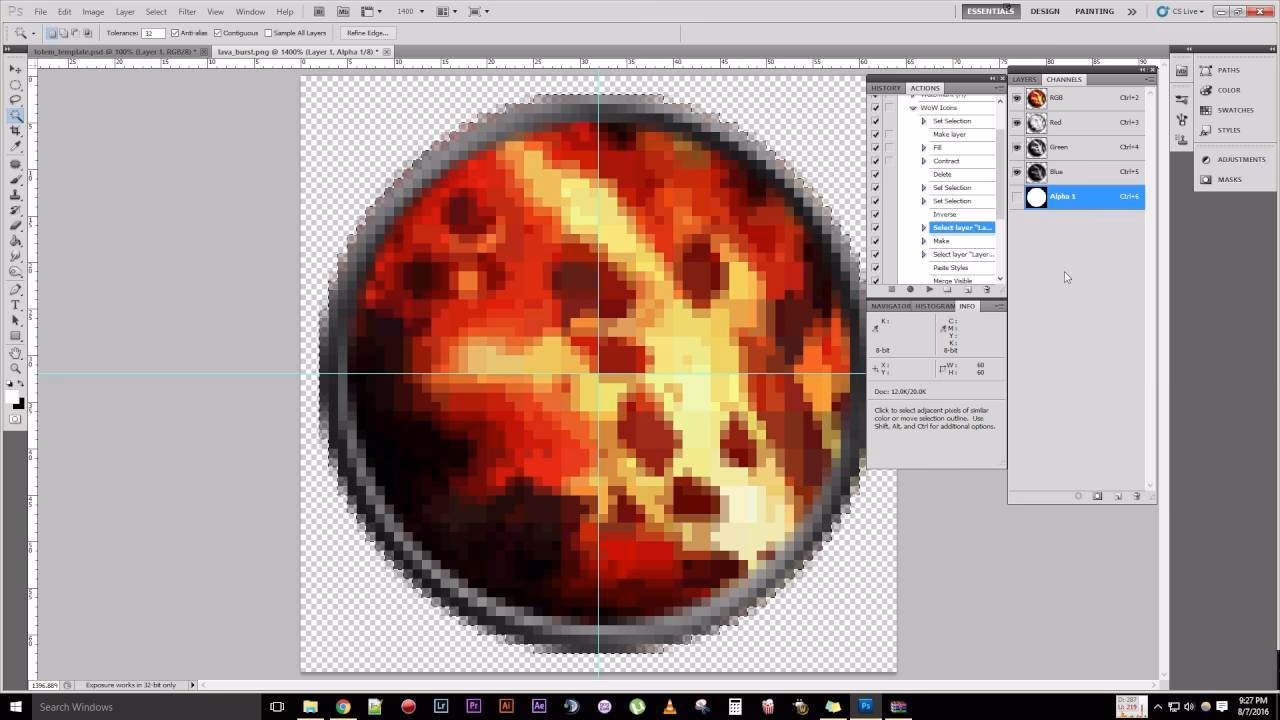 How to make a hollow circle in Photoshop?